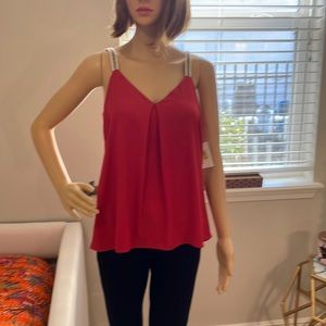 * not for sale* 1.State Brick Red Flowy Tank